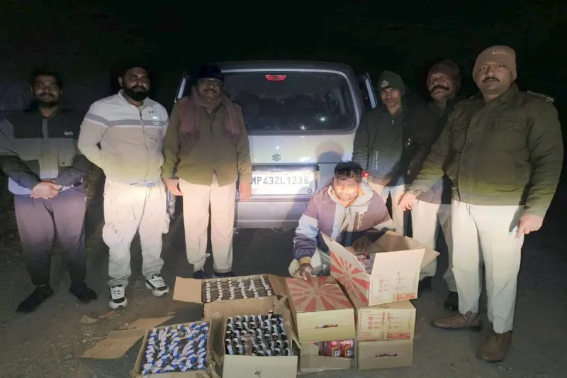 Home Liquor worth Rs 1.75 lakh seized again in Bajna and Dhamnod